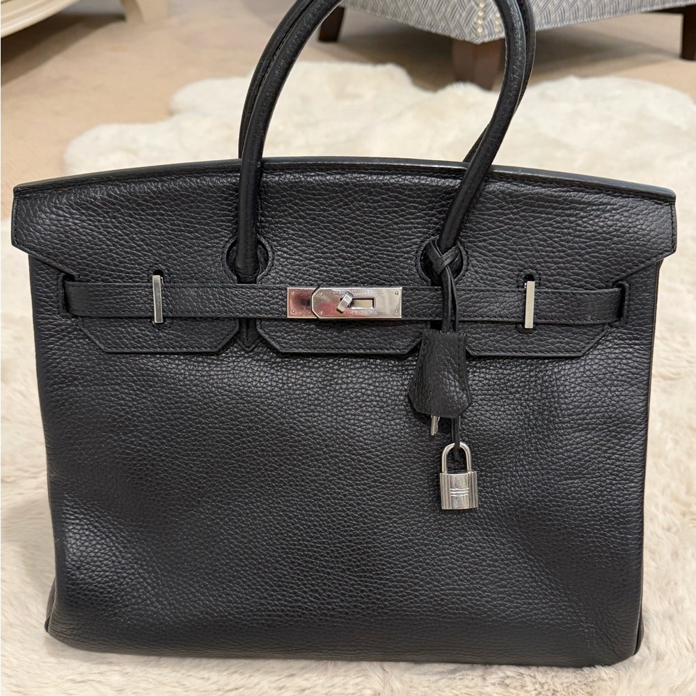 Hermes Togo Birkin 25 Black